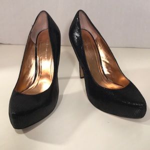 BCBGeneration Black Suede/Leather Heels Size 8